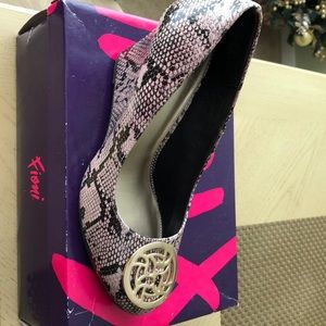 Snake print shoes
